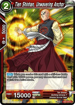 Tien Shinhan, Unwavering Anchor (Draft Box 05 - Divine Multiverse) Near Mint
