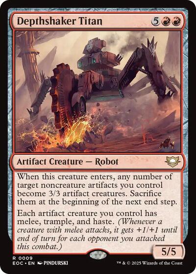 Depthshaker Titan (Commander: Edge of Eternities) Near Mint - Nick Nack's Full Frontal Attack