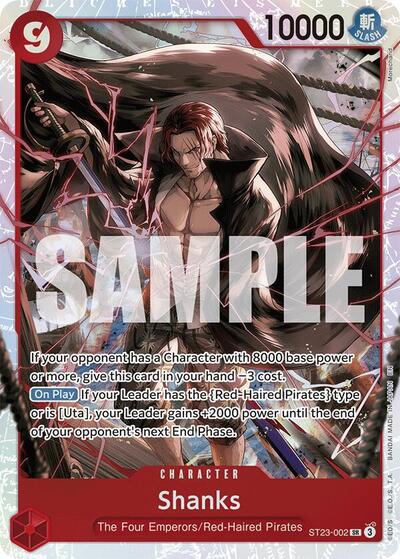 Shanks (002) (Starter Deck 23: RED Shanks) Near Mint Foil