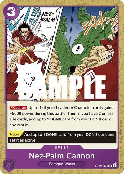 Nez - Palm Cannon (Kingdoms of Intrigue) Near Mint - Nick Nack's Full Frontal Attack