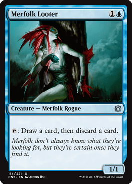 Merfolk Looter (Conspiracy: Take the Crown) Near Mint - Nick Nack's Full Frontal Attack