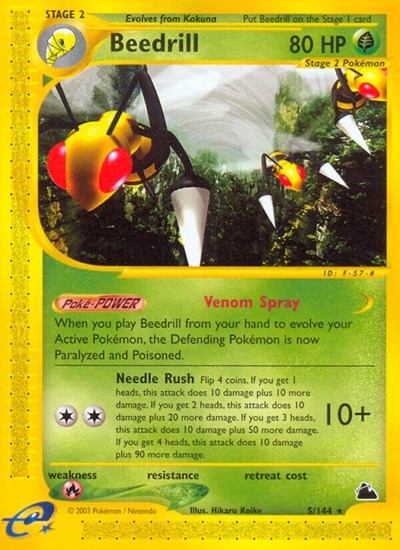 Beedrill (5) (Skyridge) Light Play