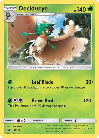 Decidueye - SM55 (SM Promos) Near Mint Holofoil
