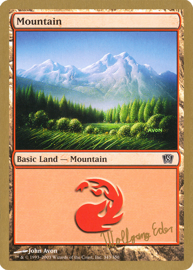 Montaña (we343) (Wolfgang Eder) [World Championship Decks 2003] 