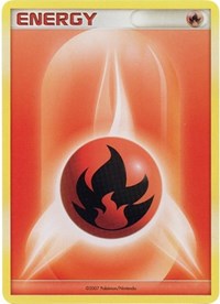 Fire Energy (2007 Unnumbered D/P Style Non-Holo) (League and Championship) Light Play