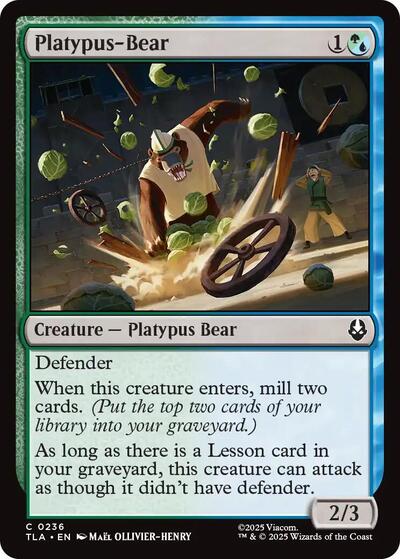 Platypus - Bear (Avatar: The Last Airbender) Near Mint - Nick Nack's Full Frontal Attack