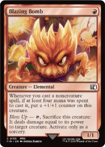 Blazing Bomb (Universes Beyond: FINAL FANTASY) Near Mint Foil - Nick Nack's Full Frontal Attack