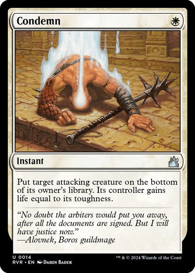 Condemn (Ravnica Remastered) Near Mint