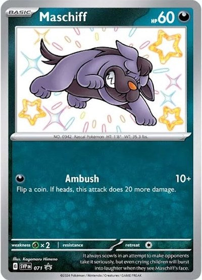 Maschiff - 071 (SV: Scarlet & Violet Promo Cards) Near Mint Holofoil