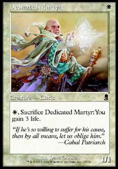 Dedicated Martyr (Odyssey) Light Play Foil - Nick Nack's Full Frontal Attack