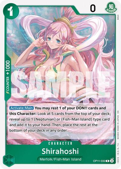 Shirahoshi (030) (A Fist of Divine Speed) Near Mint Foil - Nick Nack's Full Frontal Attack