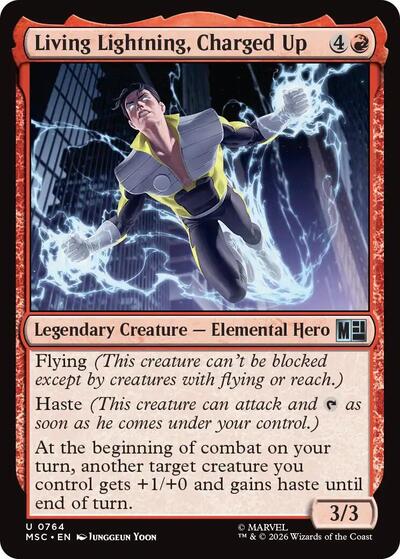 Living Lightning, Charged Up (Commander: Marvel Super Heroes) Near Mint