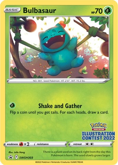 Bulbasaur (Illustration Contest 2022) (SWSH: Sword & Shield Promo Cards) Near Mint