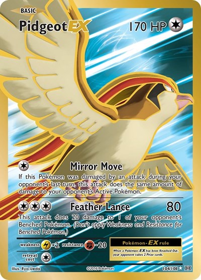 Pidgeot EX (Full Art) (XY - Evolutions) Near Mint Holofoil