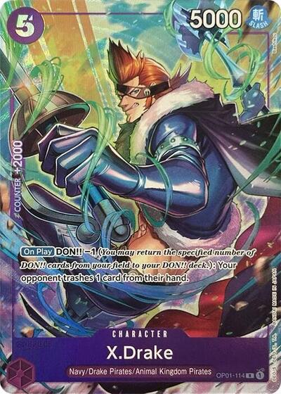 X.Drake (Premium Card Collection -Best Selection Vol. 2-) (One Piece Promotion Cards) Near Mint Foil