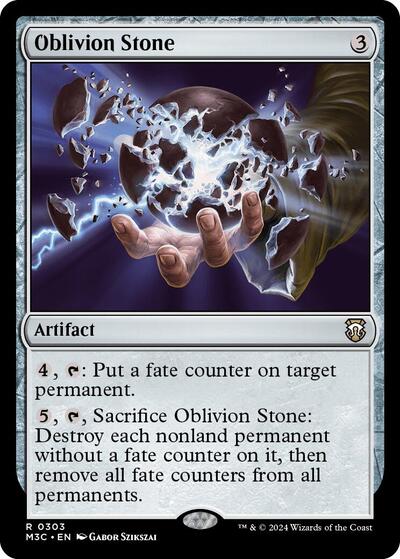 Oblivion Stone (Commander: Modern Horizons 3) Near Mint - Nick Nack's Full Frontal Attack