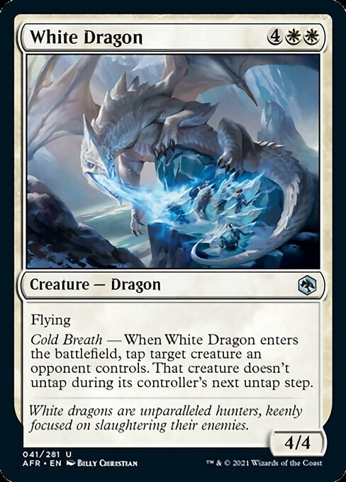 White Dragon (Adventures in the Forgotten Realms) Near Mint - Nick Nack's Full Frontal Attack