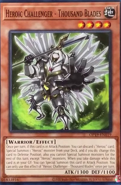 Heroic Challenger - Thousand Blades (OTS Tournament Pack 19) Near Mint Unlimited