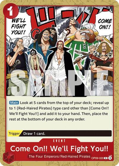 Come On!! We'll Fight You!! (Reprint) (Starter Deck 23: RED Shanks) Near Mint - Nick Nack's Full Frontal Attack