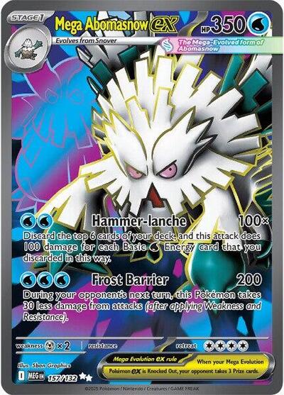 Mega Abomasnow ex - 157 (ME01: Mega Evolution) Near Mint Holofoil