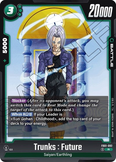 Trunks : Future FB01-092 (Awakened Pulse) Near Mint Holofoil