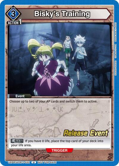 Bisky's Training (Hunter x Hunter Release Event Cards) Near Mint - Nick Nack's Full Frontal Attack
