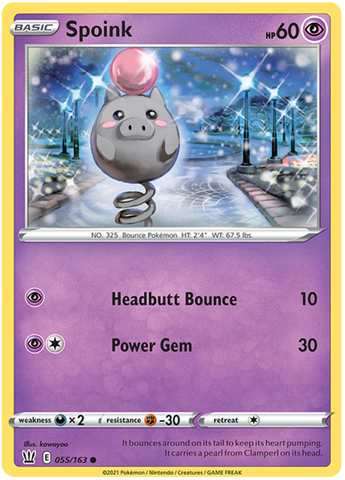 Spoink (055/163) [Espada y escudo: estilos de batalla] 