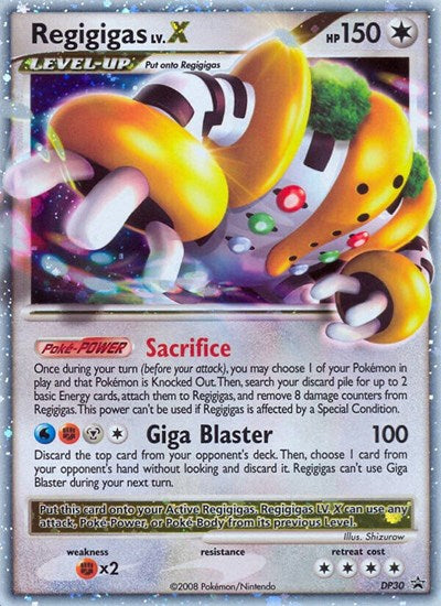 Regigigas LV.X - DP30 (Diamond and Pearl Promos) Near Mint Holofoil