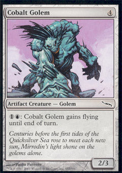 Cobalt Golem (Mirrodin) Light Play