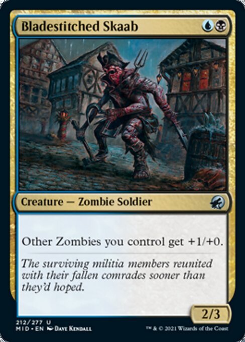 Bladestitched Skaab (Innistrad: Midnight Hunt) Near Mint - Nick Nack's Full Frontal Attack