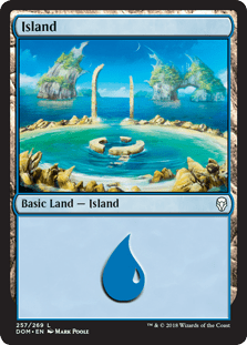 Island (257) (Dominaria) Near Mint - Nick Nack's Full Frontal Attack