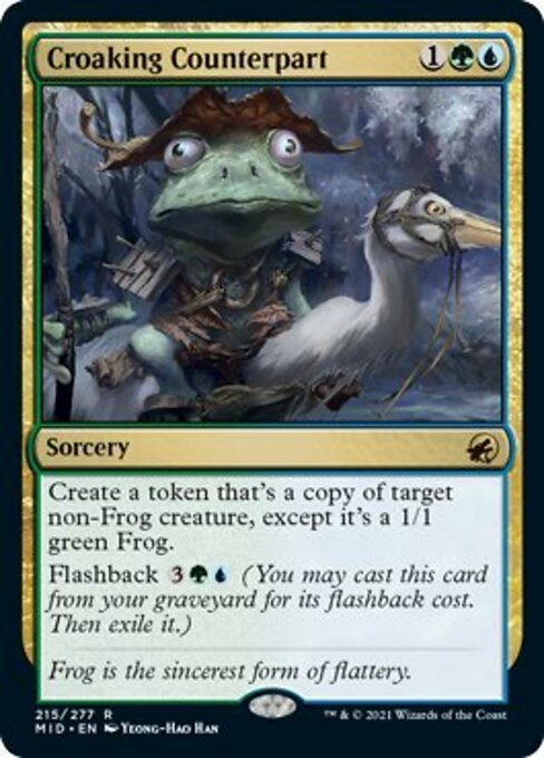 Croaking Counterpart (Innistrad: Midnight Hunt) Near Mint - Nick Nack's Full Frontal Attack