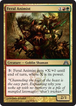 Feral Animist (Dragon's Maze) Near Mint - Nick Nack's Full Frontal Attack