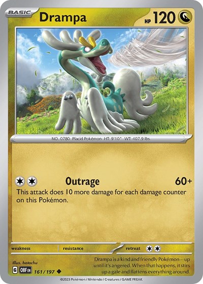 Drampa (Scarlet and  Violet: Obsidian Flames) Near Mint