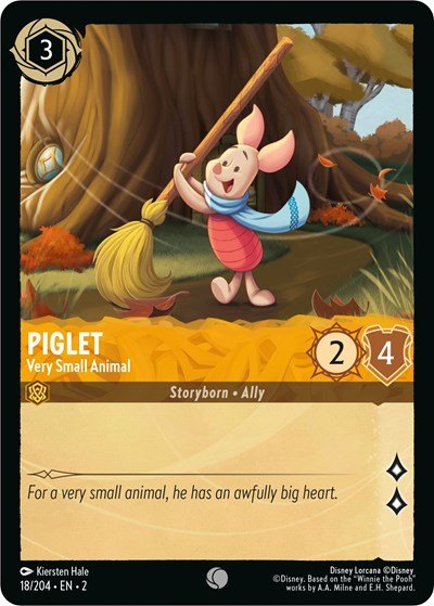 Piglet - Very Small Animal (Rise of the Floodborn) Near Mint - Nick Nack's Full Frontal Attack
