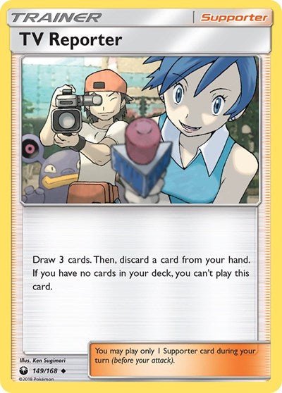 TV Reporter (SM - Celestial Storm) Near Mint - Nick Nack's Full Frontal Attack