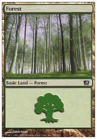 Forest (350) (8th Edition) Near Mint - Nick Nack's Full Frontal Attack