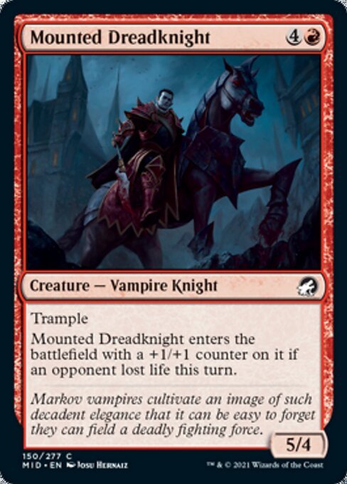 Mounted Dreadknight (Innistrad: Midnight Hunt) Near Mint - Nick Nack's Full Frontal Attack