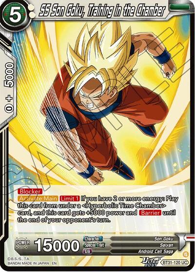 SS Son Goku, Training in the Chamber (Impact Beyond Dimensions) Near Mint Foil