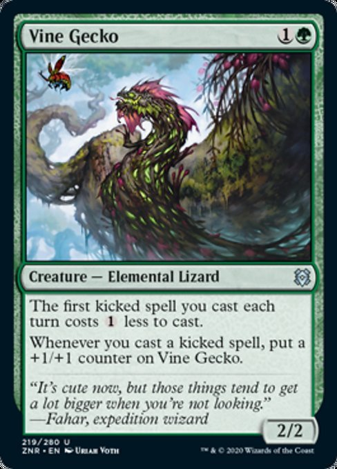 Vine Gecko (Zendikar Rising) Near Mint - Nick Nack's Full Frontal Attack