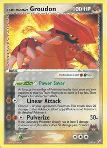 Team Magma's Groudon - 9/95 (EX Team Magma vs Team Aqua) (Deck Exclusives) Light Play