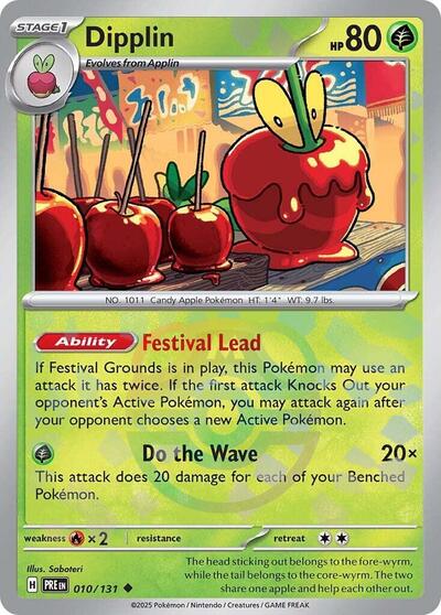 Dipplin (Master Ball Pattern) (SV: Prismatic Evolutions) Near Mint Holofoil - Nick Nack's Full Frontal Attack