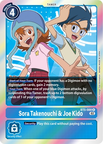 Sora Takenouchi and Joe Kido (Resurgence Booster Reprint) (Resurgence Booster) Near Mint Foil