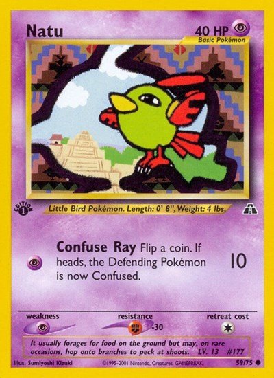 Natu (Neo Discovery) Light Play 1st Edition - Nick Nack's Full Frontal Attack