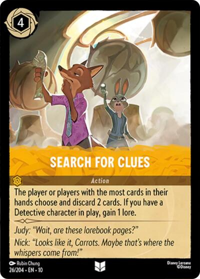 Search For Clues (Whispers in the Well) Near Mint - Nick Nack's Full Frontal Attack