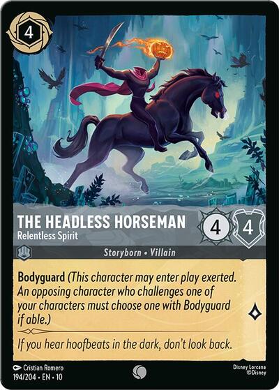 The Headless Horseman - Relentless Spirit (Whispers in the Well) Near Mint - Nick Nack's Full Frontal Attack