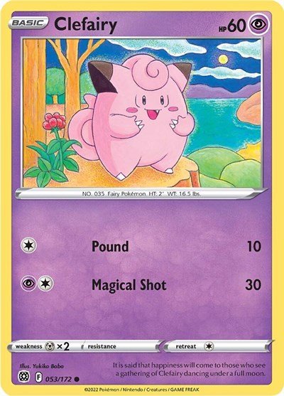 Clefairy (SWSH09: Brilliant Stars) Near Mint - Nick Nack's Full Frontal Attack