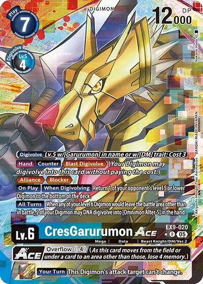 CresGarurumon ACE (Alternate Art) (Versus Monsters) Near Mint Foil