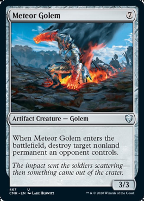 Meteor Golem (Commander 2020 Commander Legends) Near Mint - Nick Nack's Full Frontal Attack
