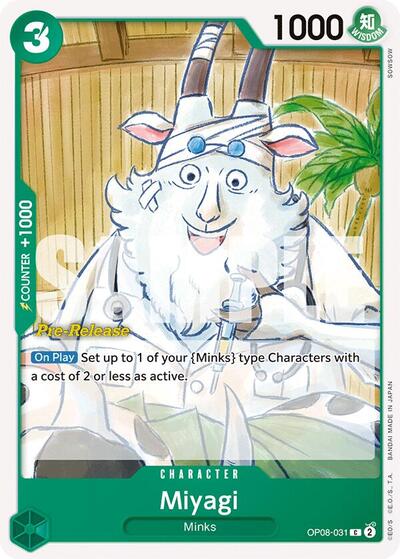 Miyagi (Two Legends Pre - Release Cards) Near Mint - Nick Nack's Full Frontal Attack